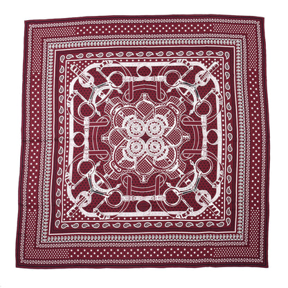Hermes Cashmere Silk Eperon D'Or Bandana Shawl 140 1 of 5
