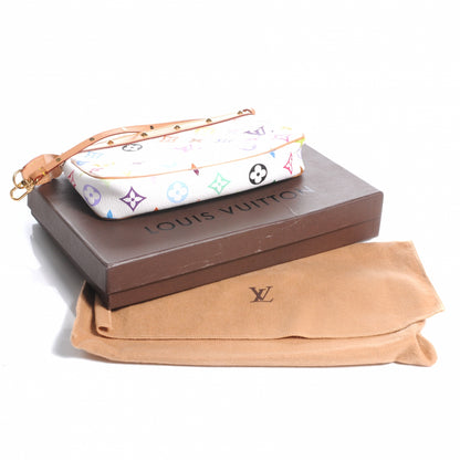 Louis Vuitton Monogram Multicolor Pochette Accessories White 8 of 8