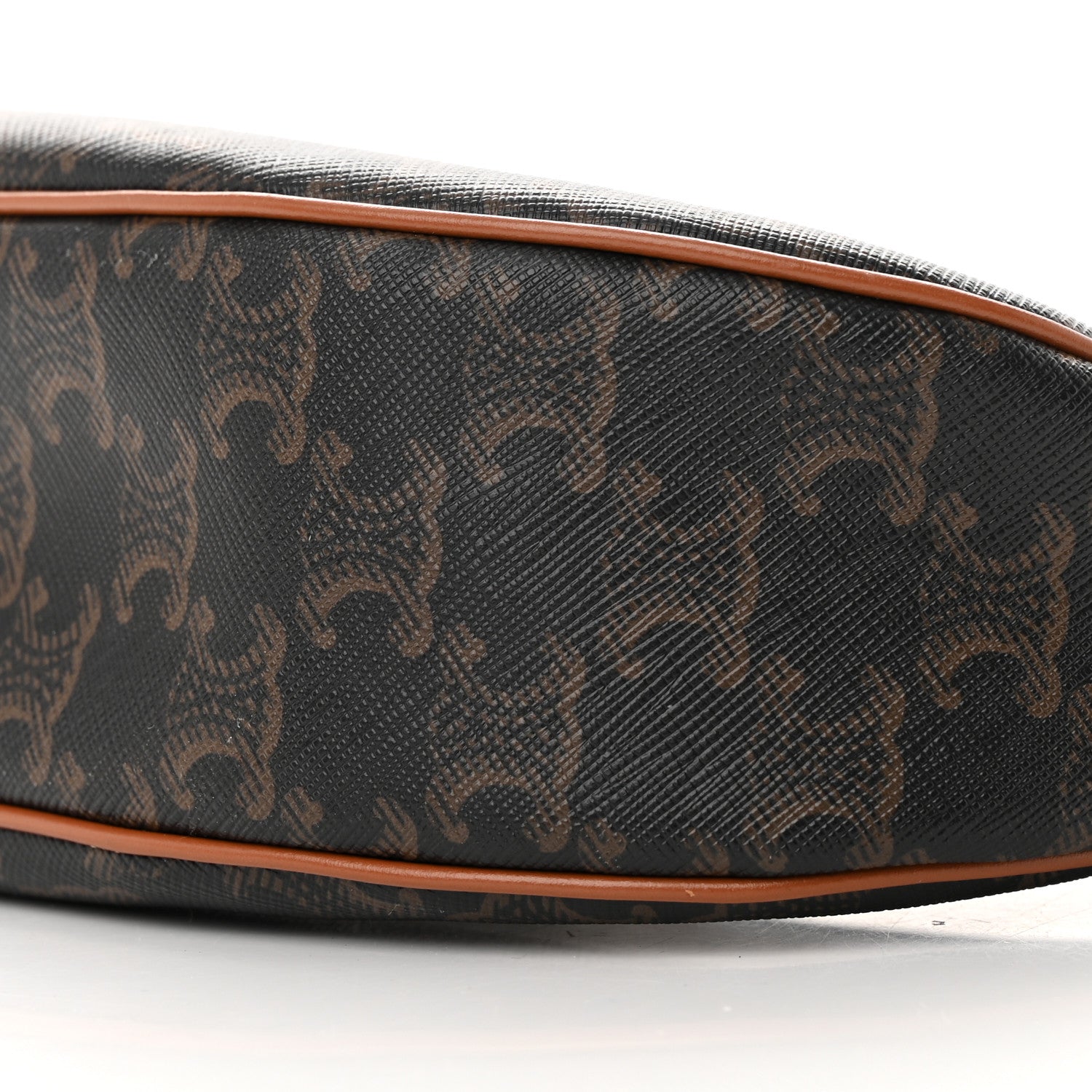 Celine Triomphe Canvas Calfskin Ava Shoulder Bag Tan 11 of 18