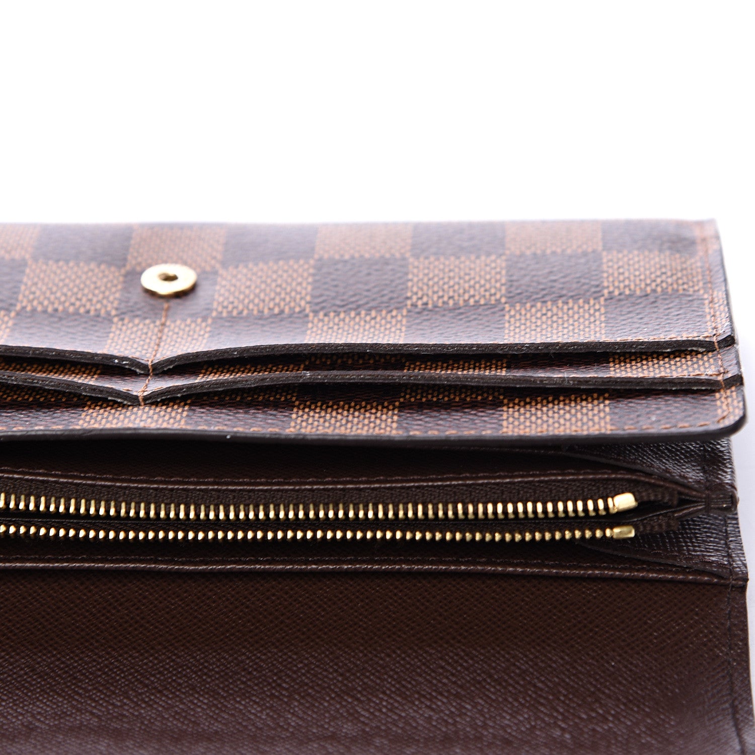 Louis Vuitton Damier Ebene Sarah Wallet NM 6 of 8