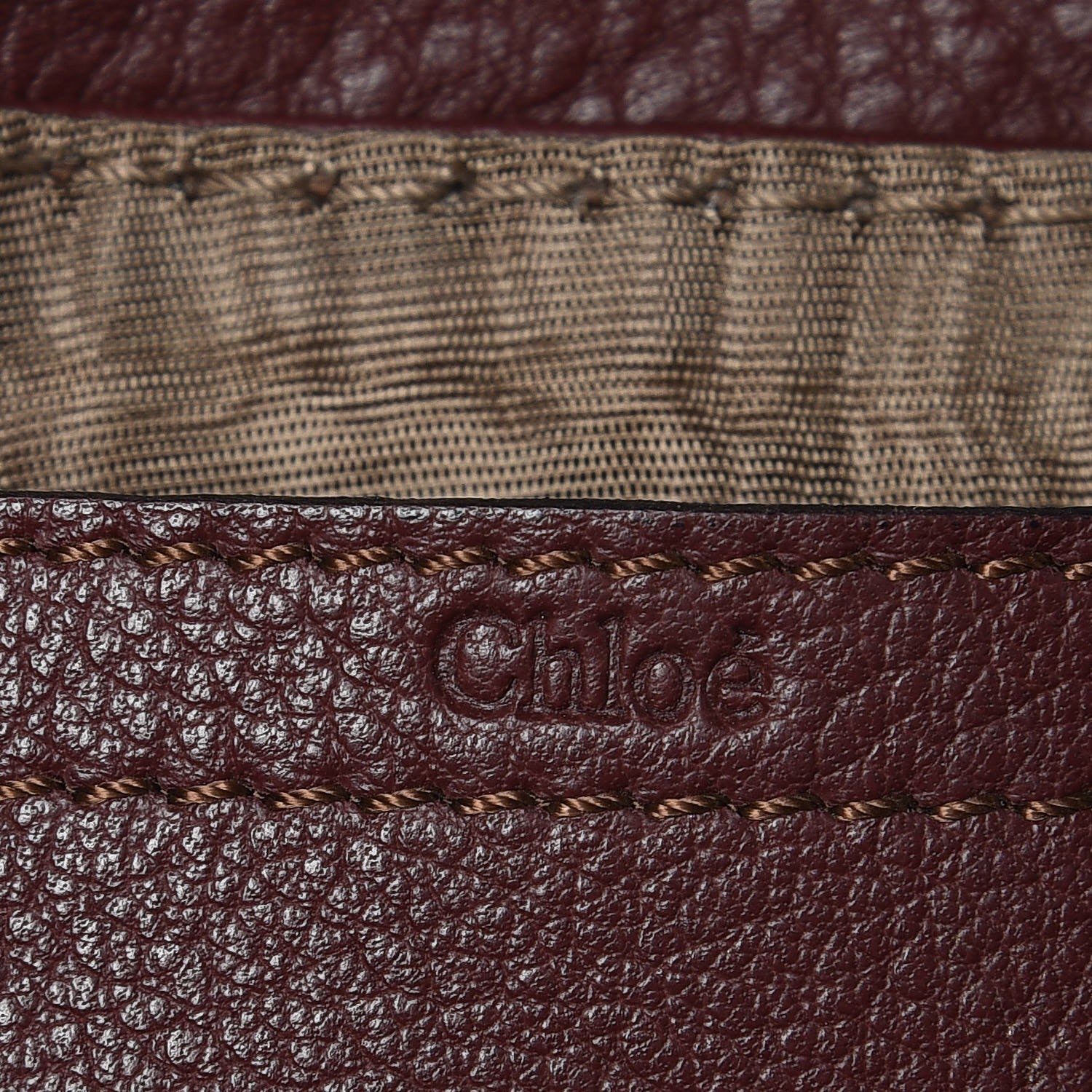 Chloe Calfskin Marcie Pochette Crossbody Bag Wine Purple 7 of 10