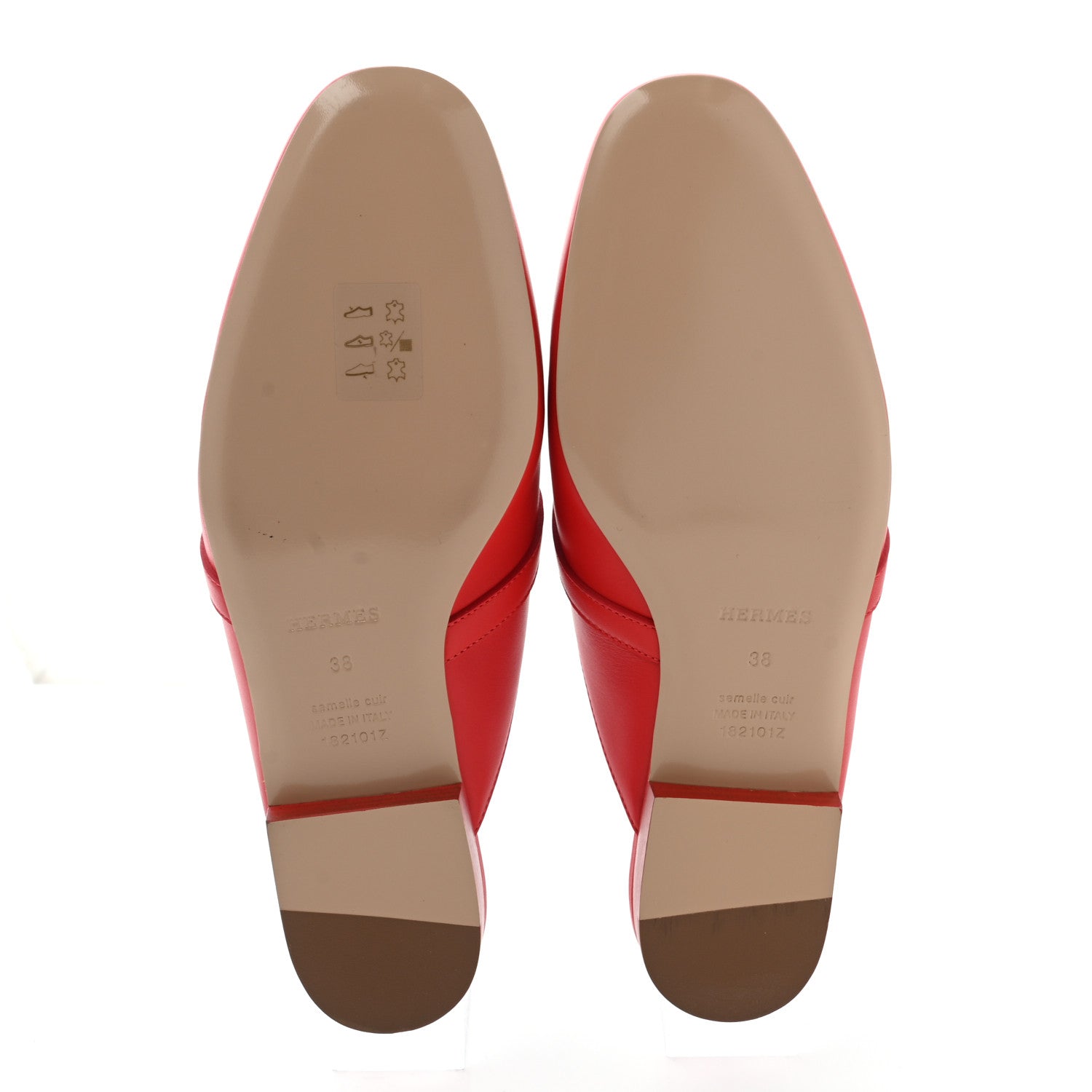 Hermes Calfskin Oz Mules 38 Pavot 5 of 8