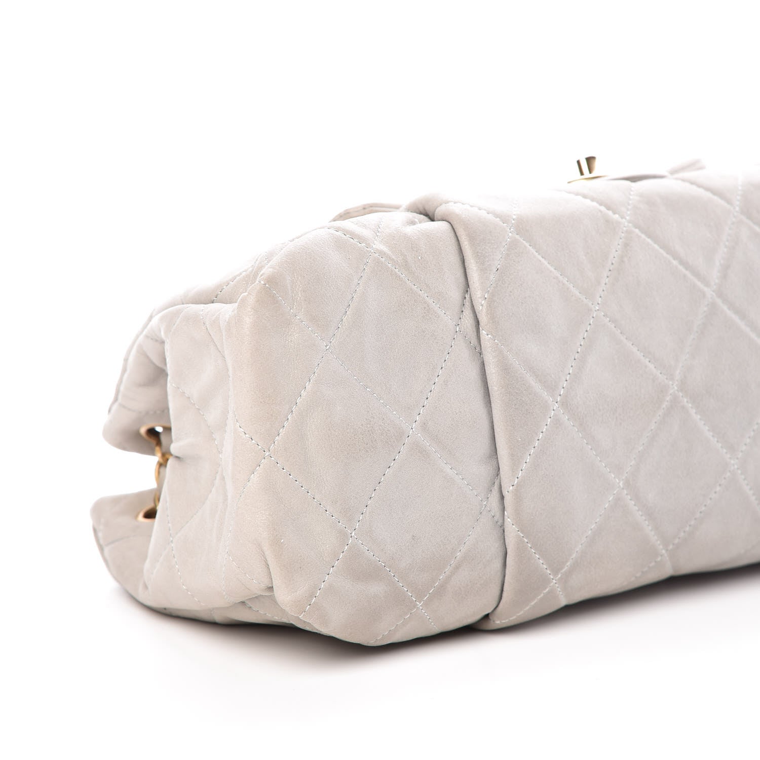 Chanel Iridescent Calfskin Large Chic Quilt Flap Grey 8 of 9