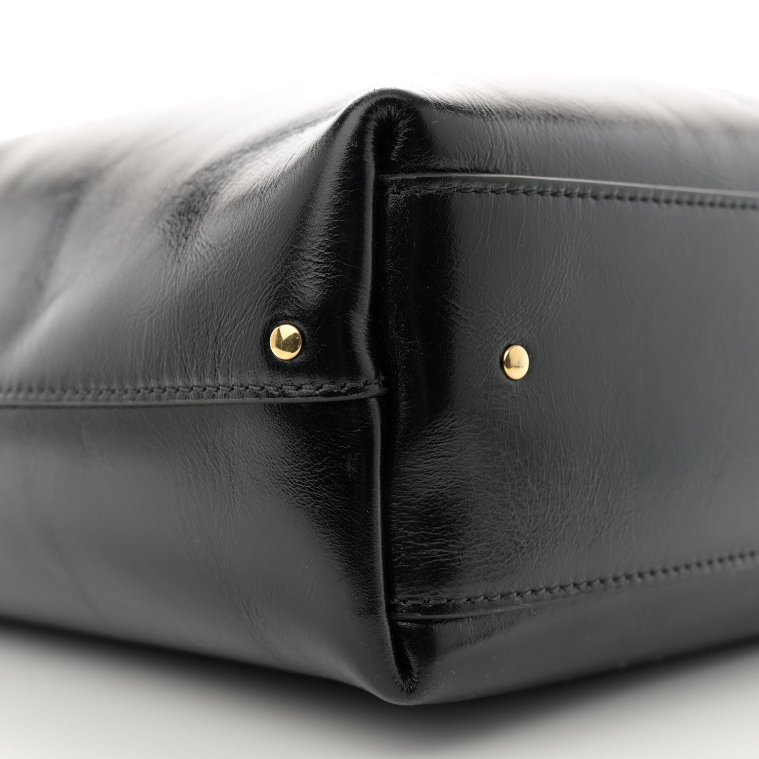 Chloe Shiny Calfskin Small Marcie Hobo Bag Black 9 of 10