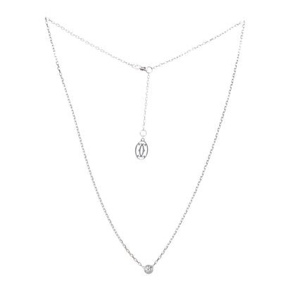 Cartier 18K White Gold Diamond SM D'Amour Pendant Necklace 3 of 5