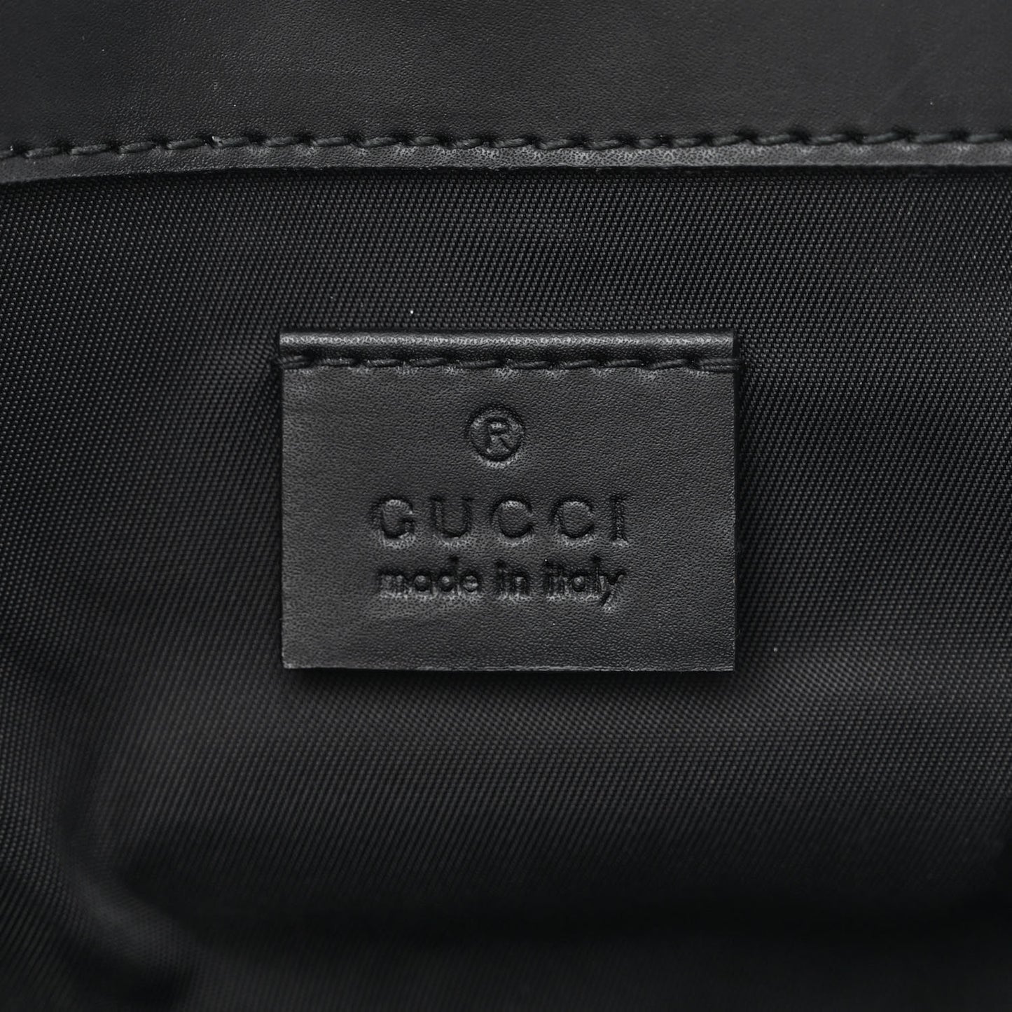 GG Supreme Monogram Web Messenger Diaper Bag Black Grey