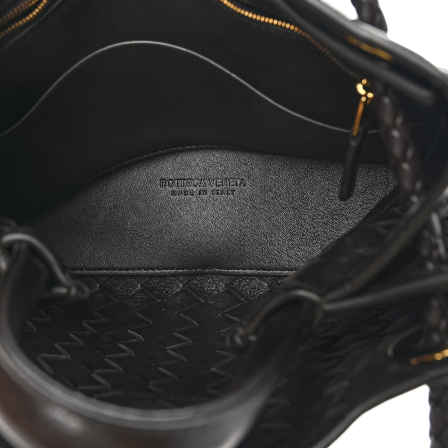 Nappa Intrecciato Small Andiamo Shoulder Bag Fondant