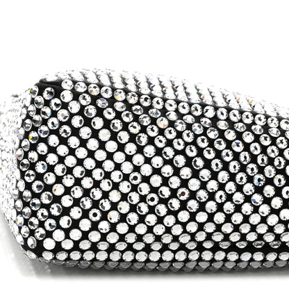 Prada Satin Crystal Triangle Crossbody Pouch Cristal 10 of 10