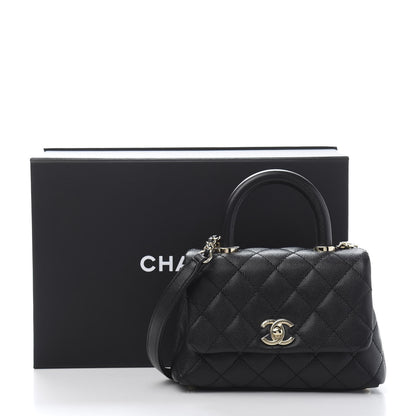 Chanel Caviar Quilted Extra Mini Coco Handle Flap Black 11 of 11