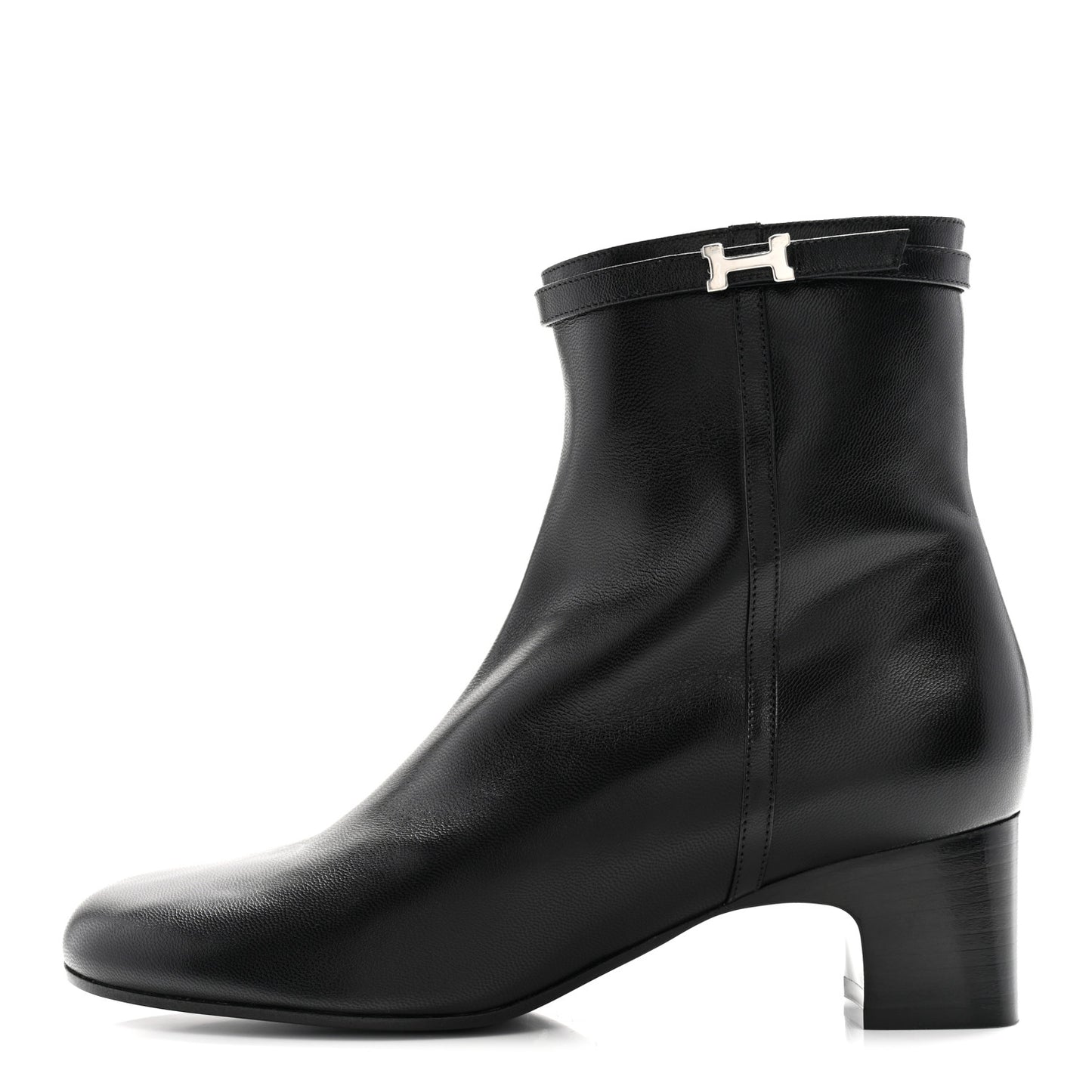 Calfskin Imperial 50 Ankle Boots 39 Black