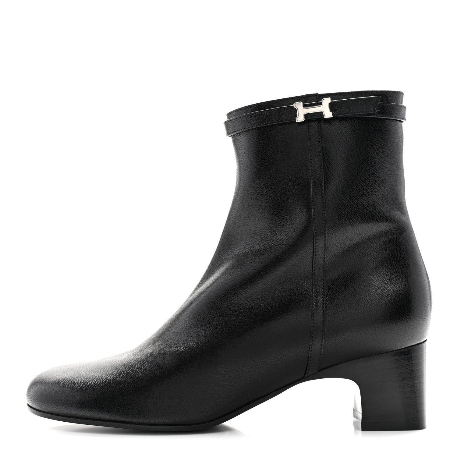Hermes Calfskin Imperial 50 Ankle Boots 39 Black 1 of 10