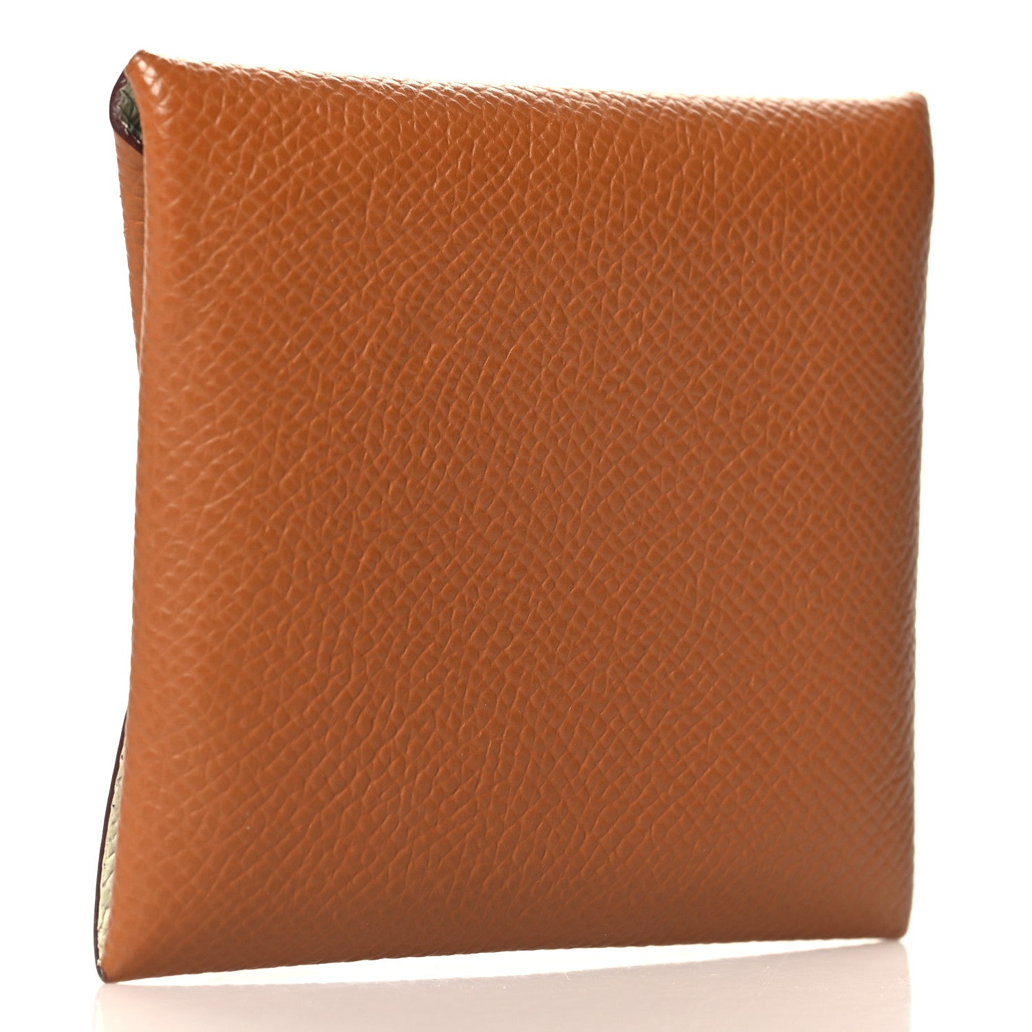 Hermes Epsom Bastia Verso Coin Purse Gold Vert Fizz 3 of 6