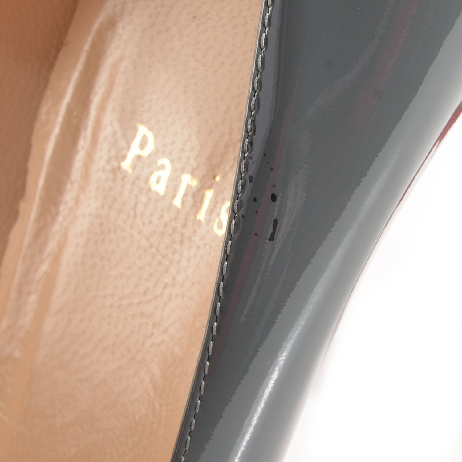 Christian Louboutin Patent Pigalle Plato 120 Pumps 41 Acier 8 of 8