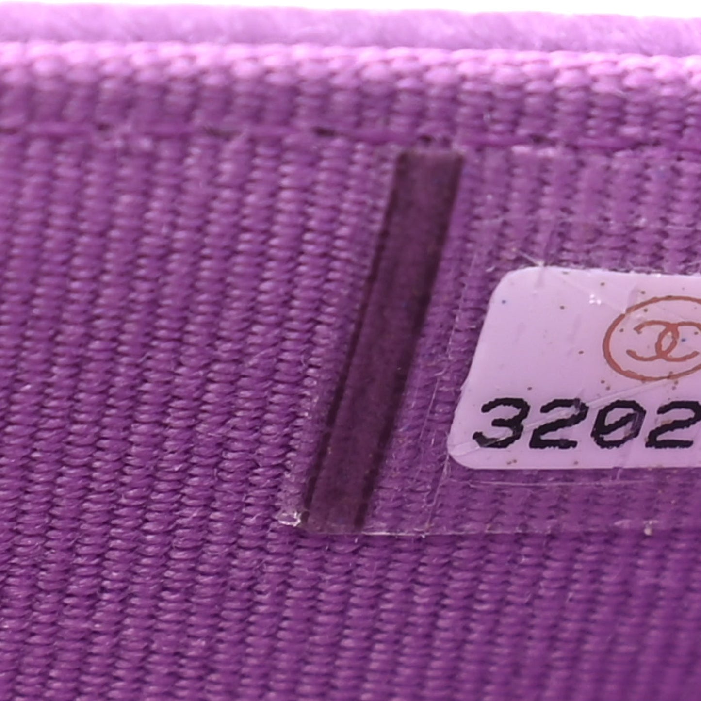 Caviar Quilted Flap Card Holder Wallet Purple