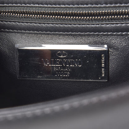Valentino Garavani Vitello Medium Glam Lock Rockstud Flap Black 6 of 7