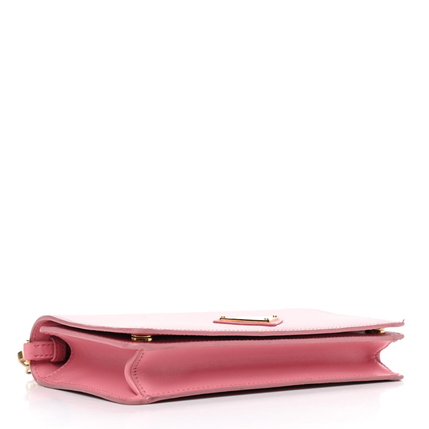 Saffiano Soft Calf Bandoliera Chain Crossbody Bag Petalo