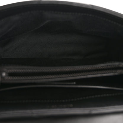 Saint Laurent Calfskin Y Quilted Monogram Monochrome Small Loulou Chain Satchel Black 5 of 10