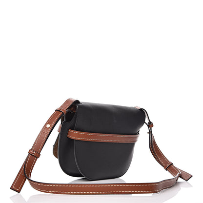 Loewe Grained Calfskin Small Gate Crossbody Bag Pecan Black 3 of 9