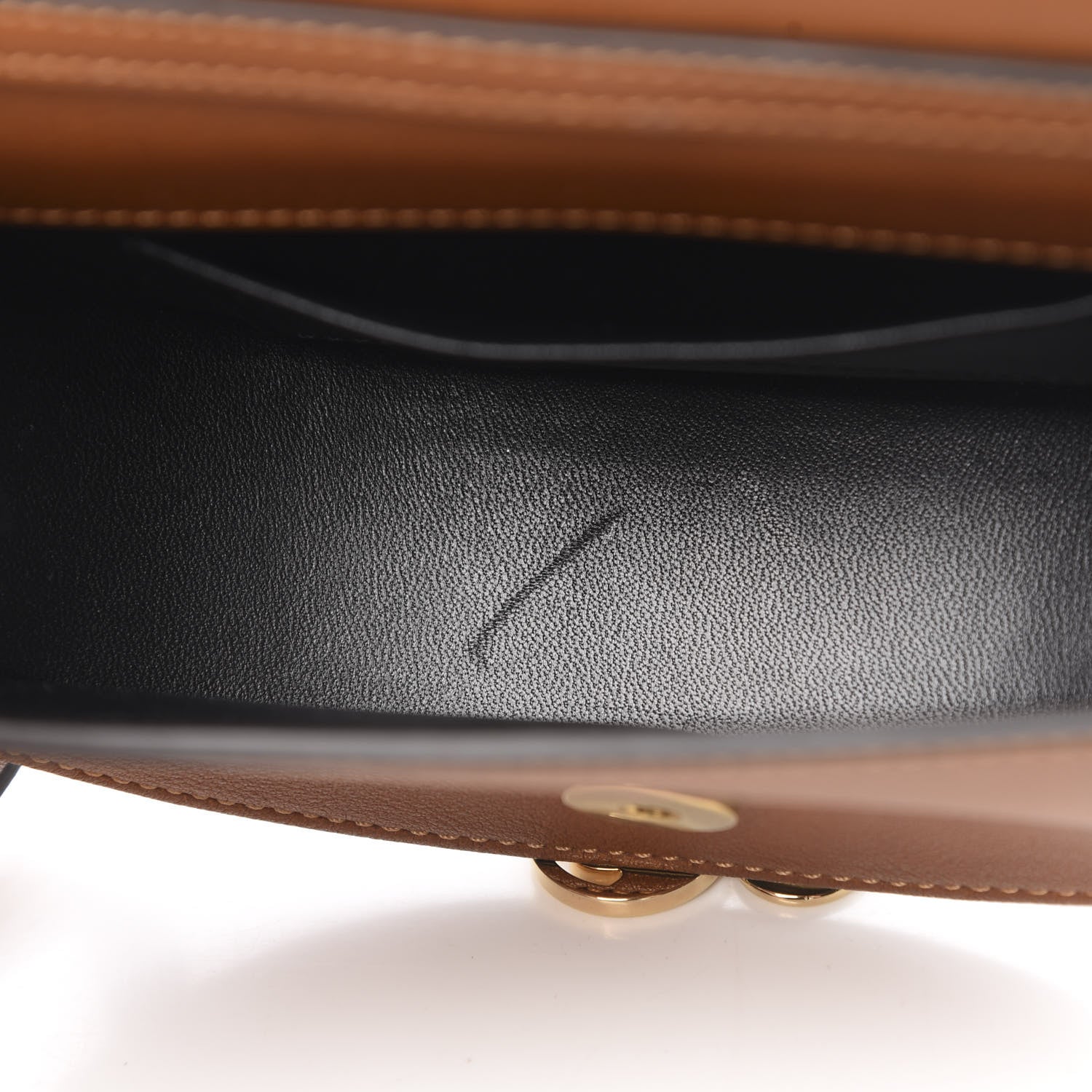 Chloe Calfskin Small Nile Bracelet Minaudiere Bag Caramel 12 of 12