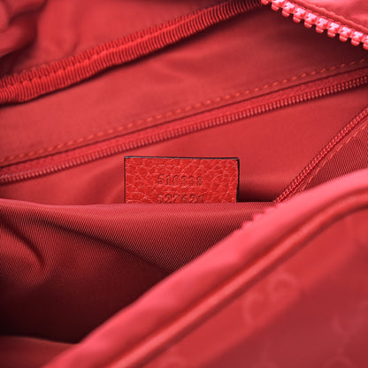 Gucci Nylon Monogram Dolmias Pouch Vibrant Red 7 of 9
