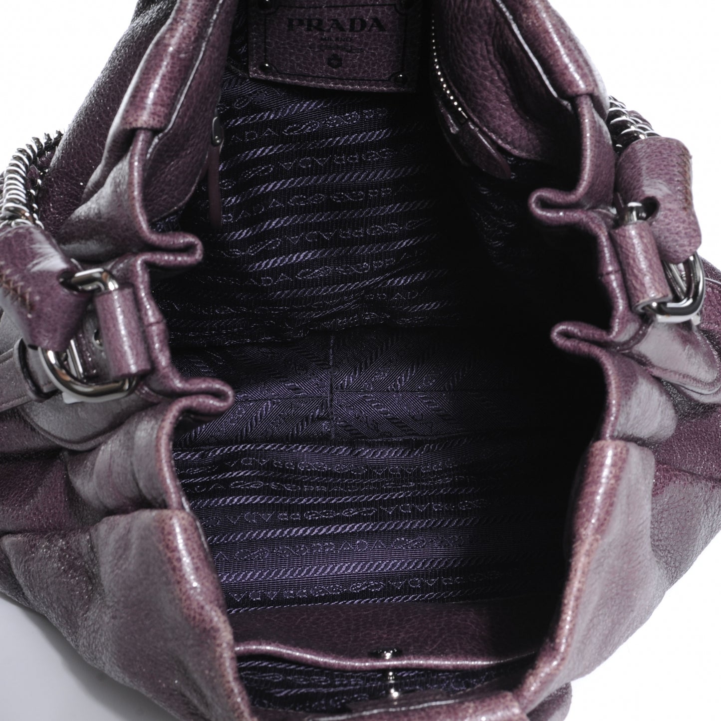 Cervo Lux Chain Shoulder Bag Mirtillo Sfumato