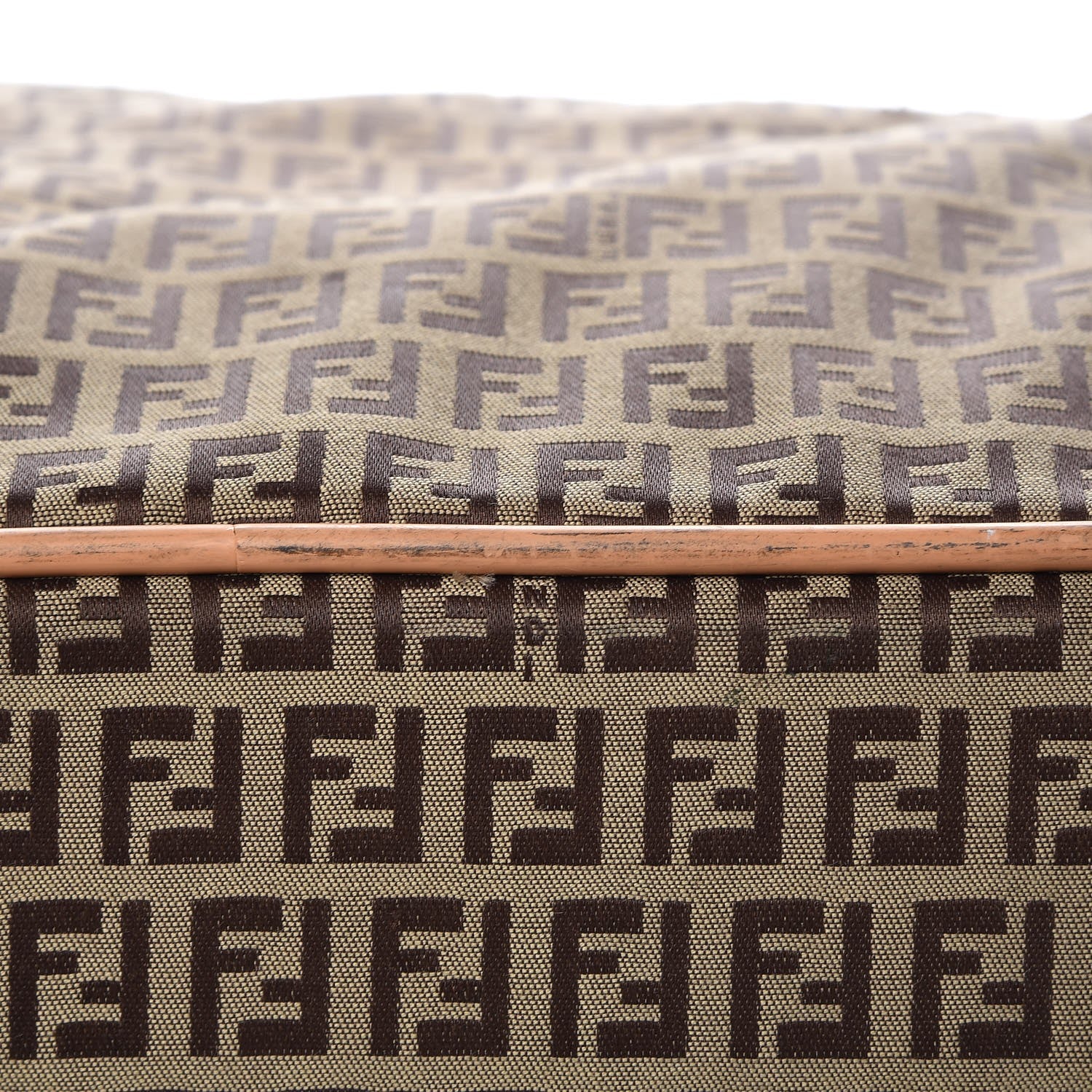 Fendi Zucchino Large Travel Bag Tan 8 of 14