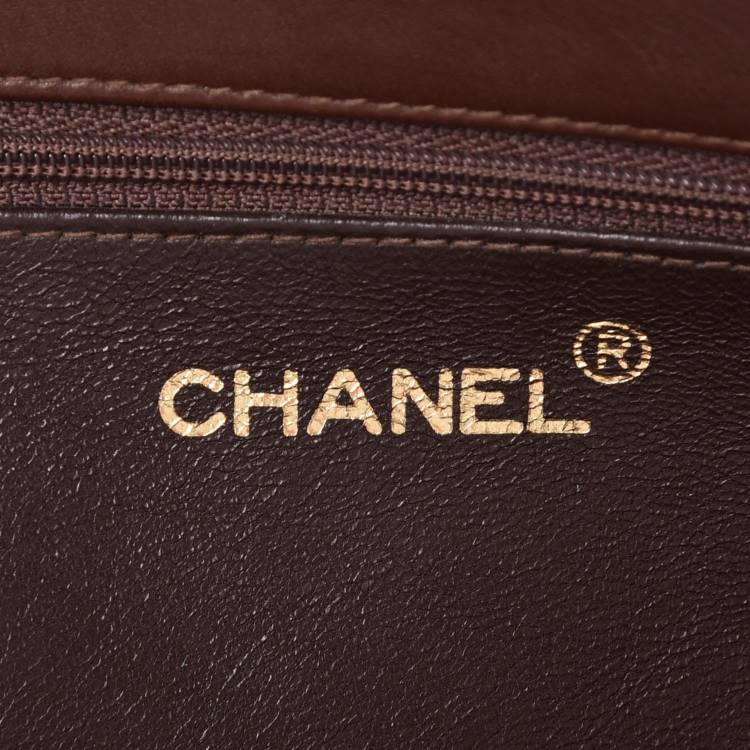 Chanel Lambskin CC Tote Brown 6 of 8