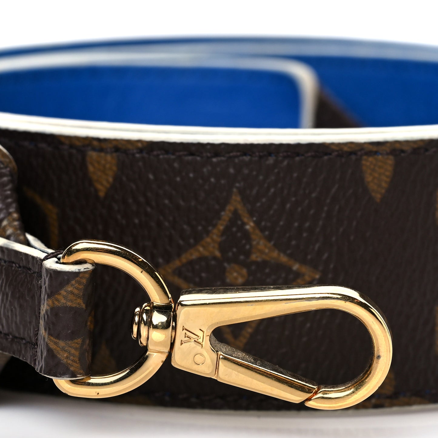 Monogram Bandouliere Shoulder Strap Blue