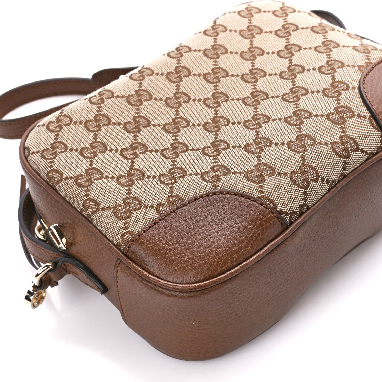 Gucci Monogram Mini Bree Messenger Bag Beige Tabacco 10 of 12