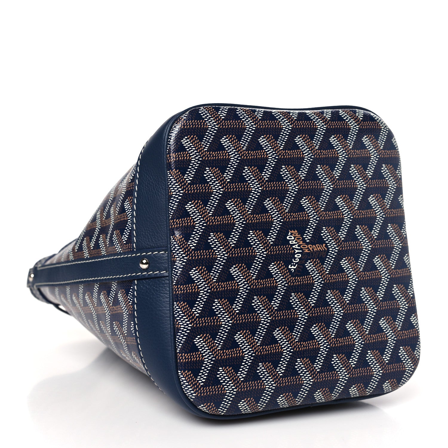 Goyard Goyardine Petit Flot Bucket Bag PM Navy 3 of 7