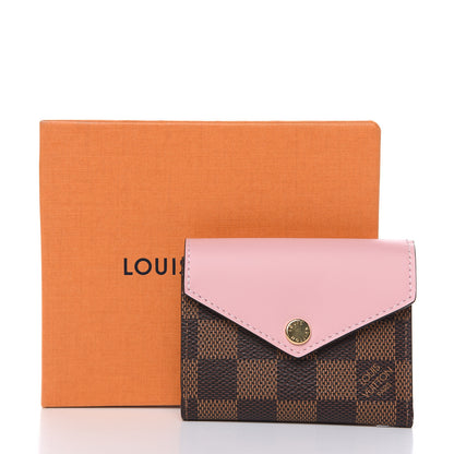 Louis Vuitton Damier Ebene Zoe Wallet Rose Ballerine 8 of 8