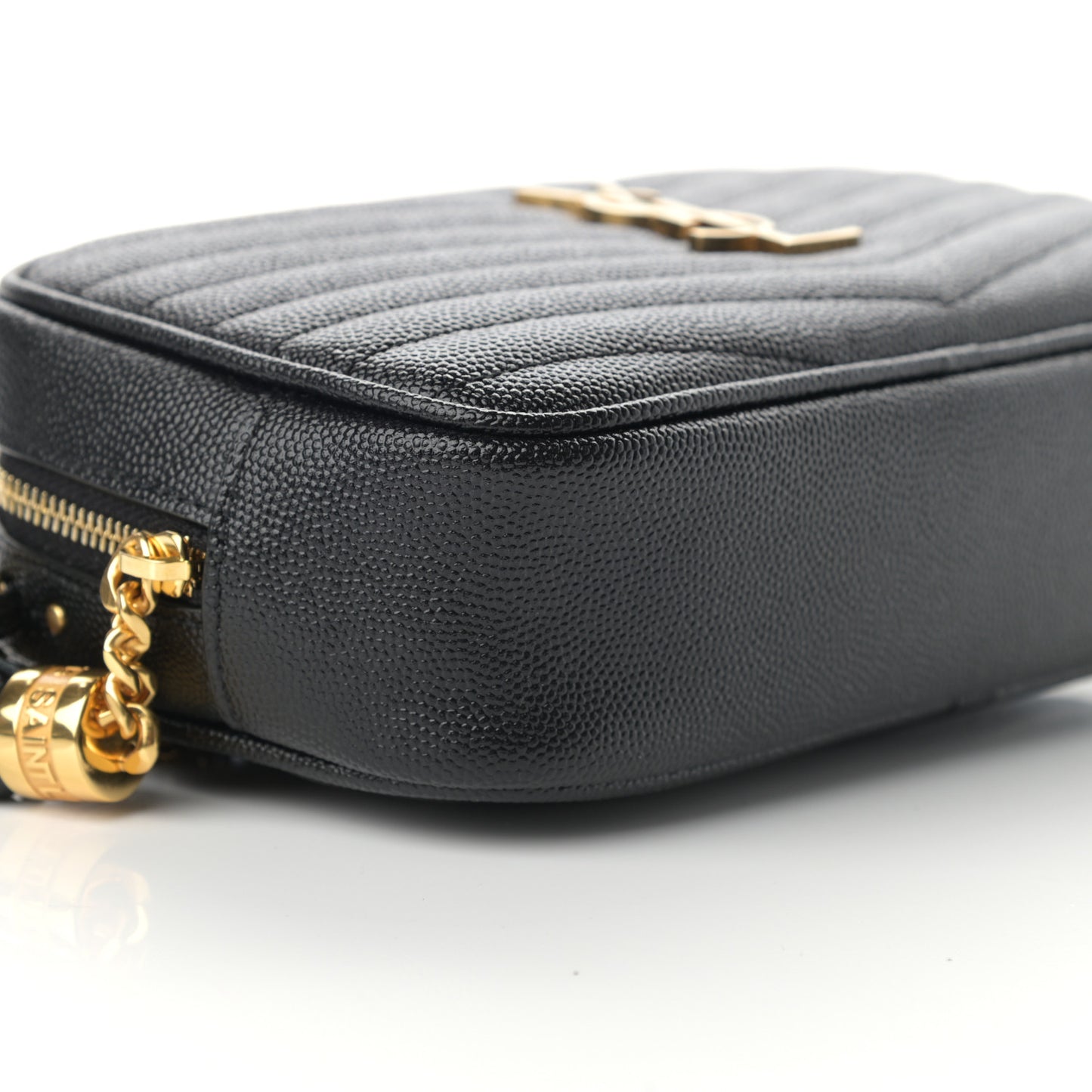 Grain De Poudre Matelasse Monogram Mini Lou Camera Bag Black