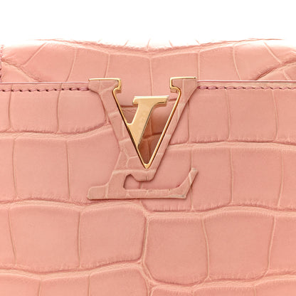 Louis Vuitton Alligator Capucines BB Pink 6 of 10