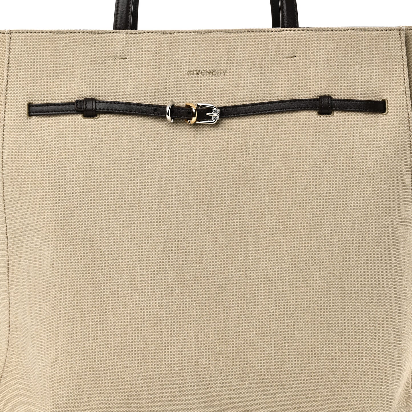 Canvas Large Voyou Tote Army Beige