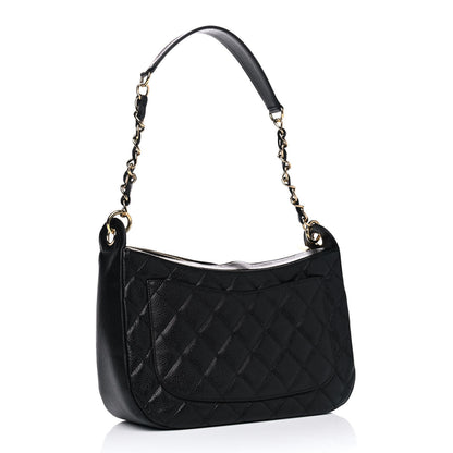 Chanel Caviar Quilted Timeless CC Shoulder Bag Black 2 of 5