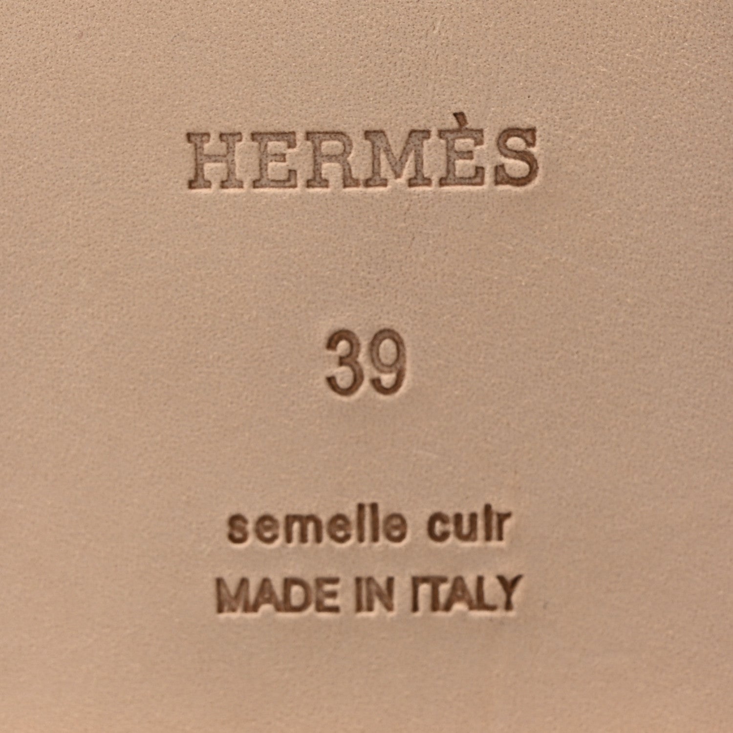 Hermes Epsom Santorini Sandals 39 Etoupe 6 of 10