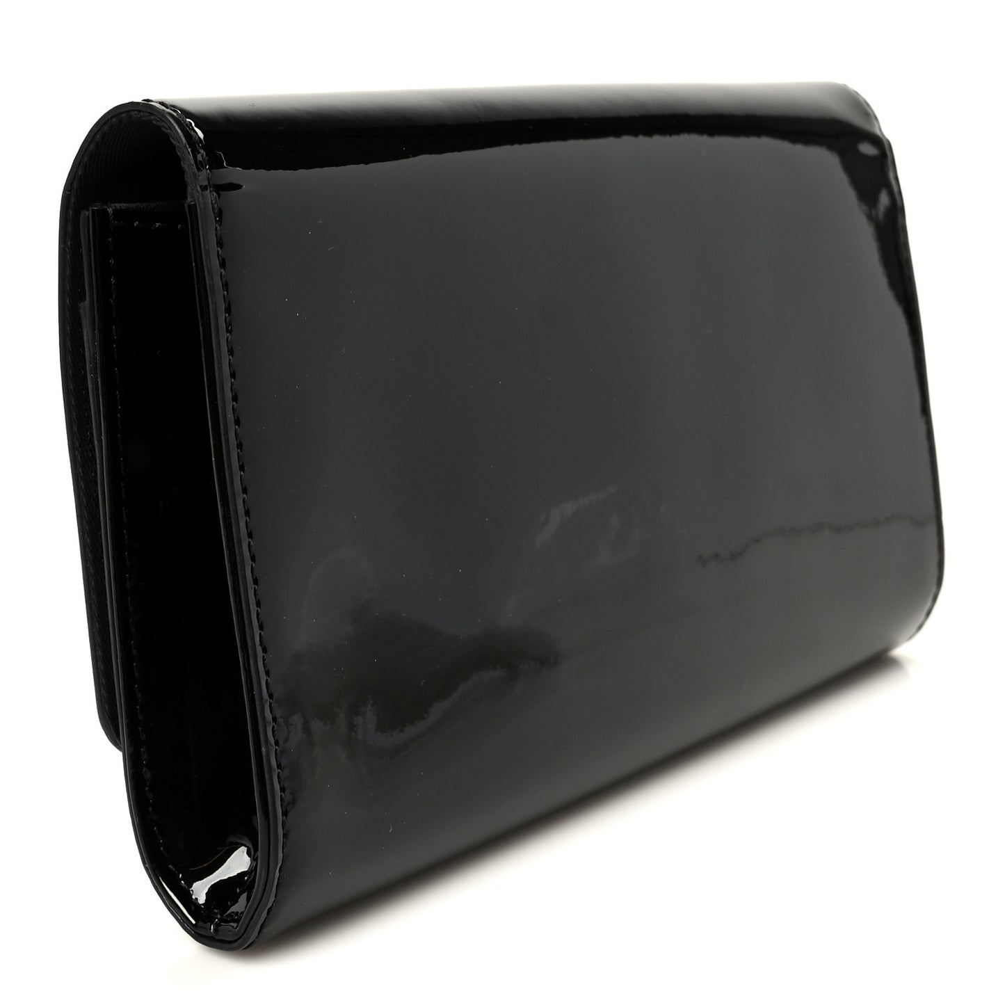 Patent Louise EW Clutch Black