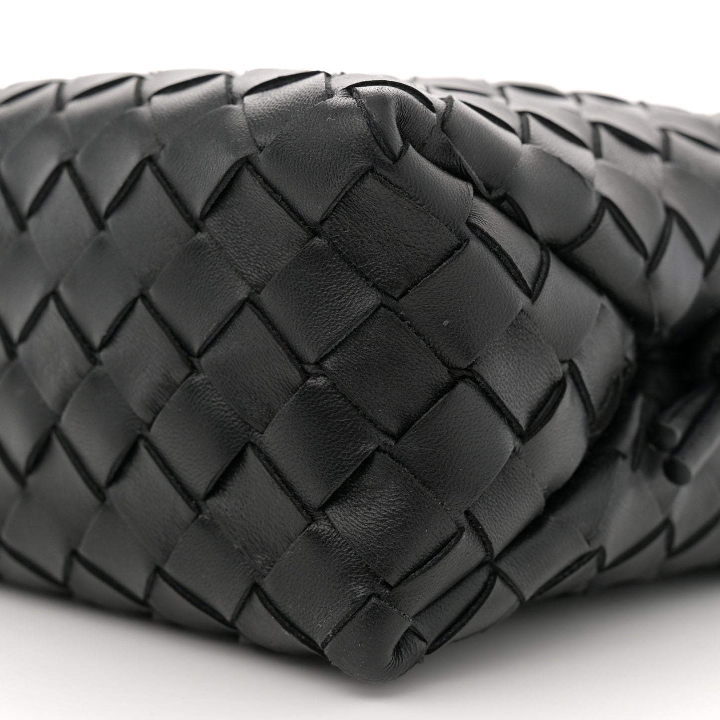 Nappa Intrecciato Small Loop Camera Bag Black