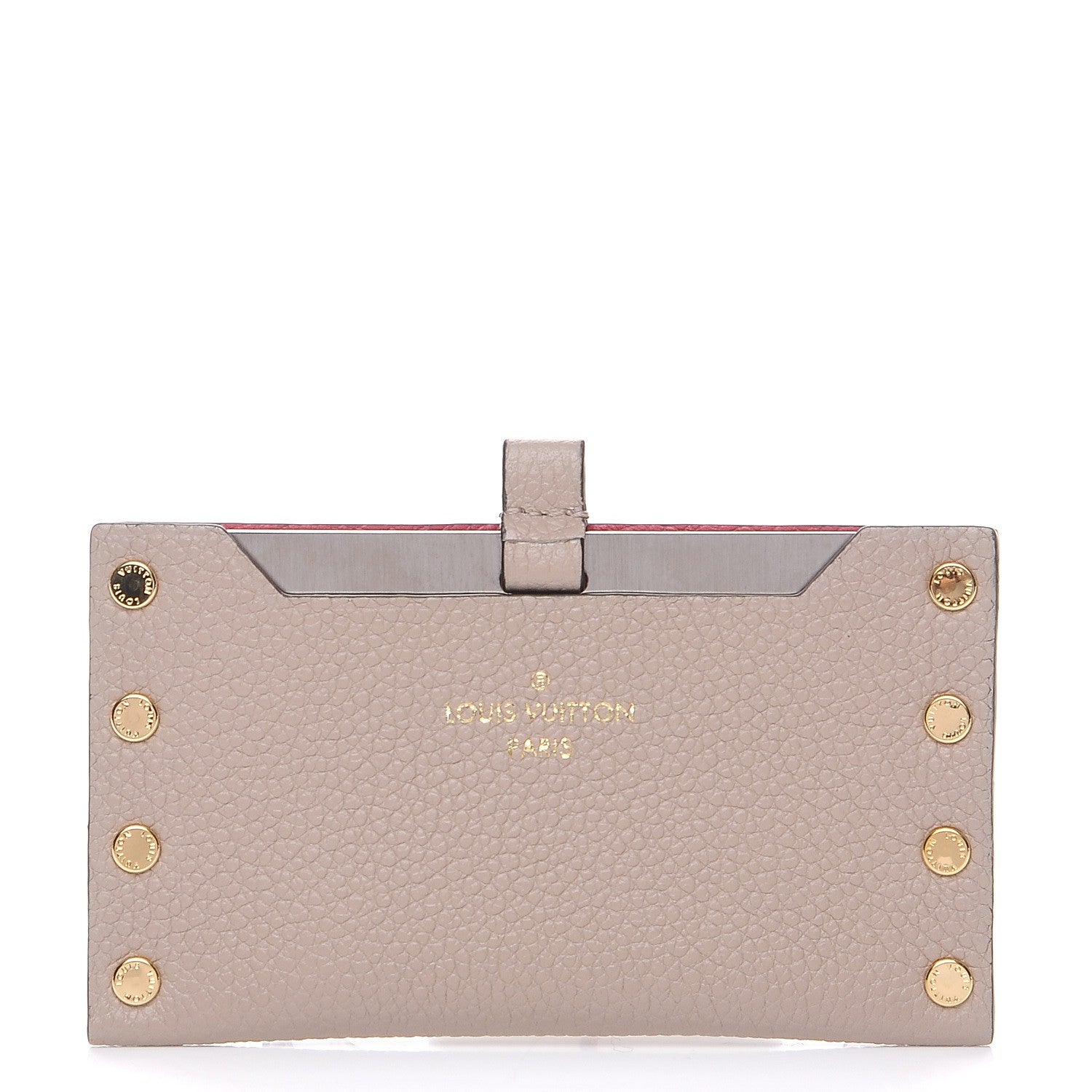 Louis Vuitton Cuir Rivets Mirror Case Galet 1 of 9