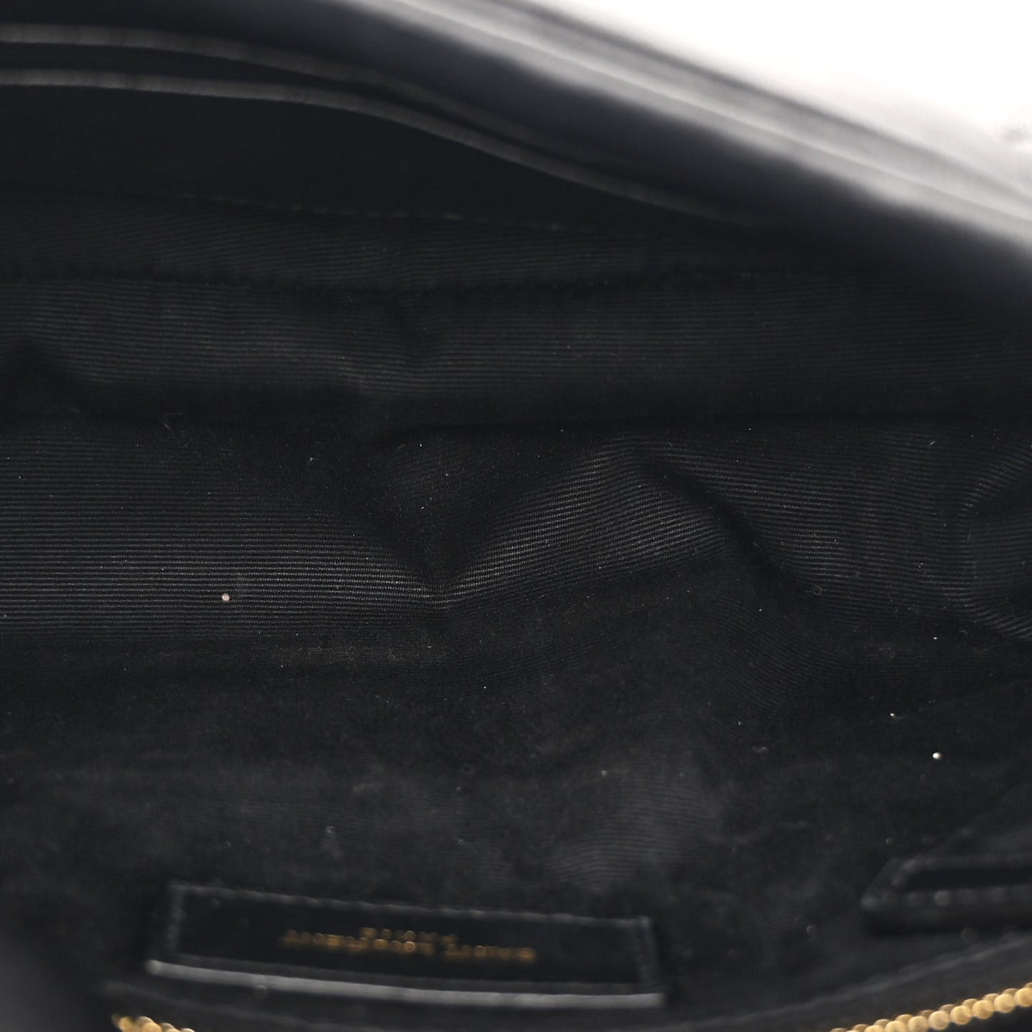 Lambskin Quilted Toy Loulou Puffer Monogram Chain Satchel Black