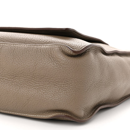 Hermes Taurillon Clemence Marwari GM Etoupe 9 of 11