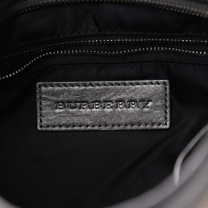 Burberry Shimmer Check Medium Fairby Hobo Pewter 6 of 9