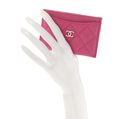 Chanel Iridescent Caviar Quilted Card Holder Pink 2 of 12