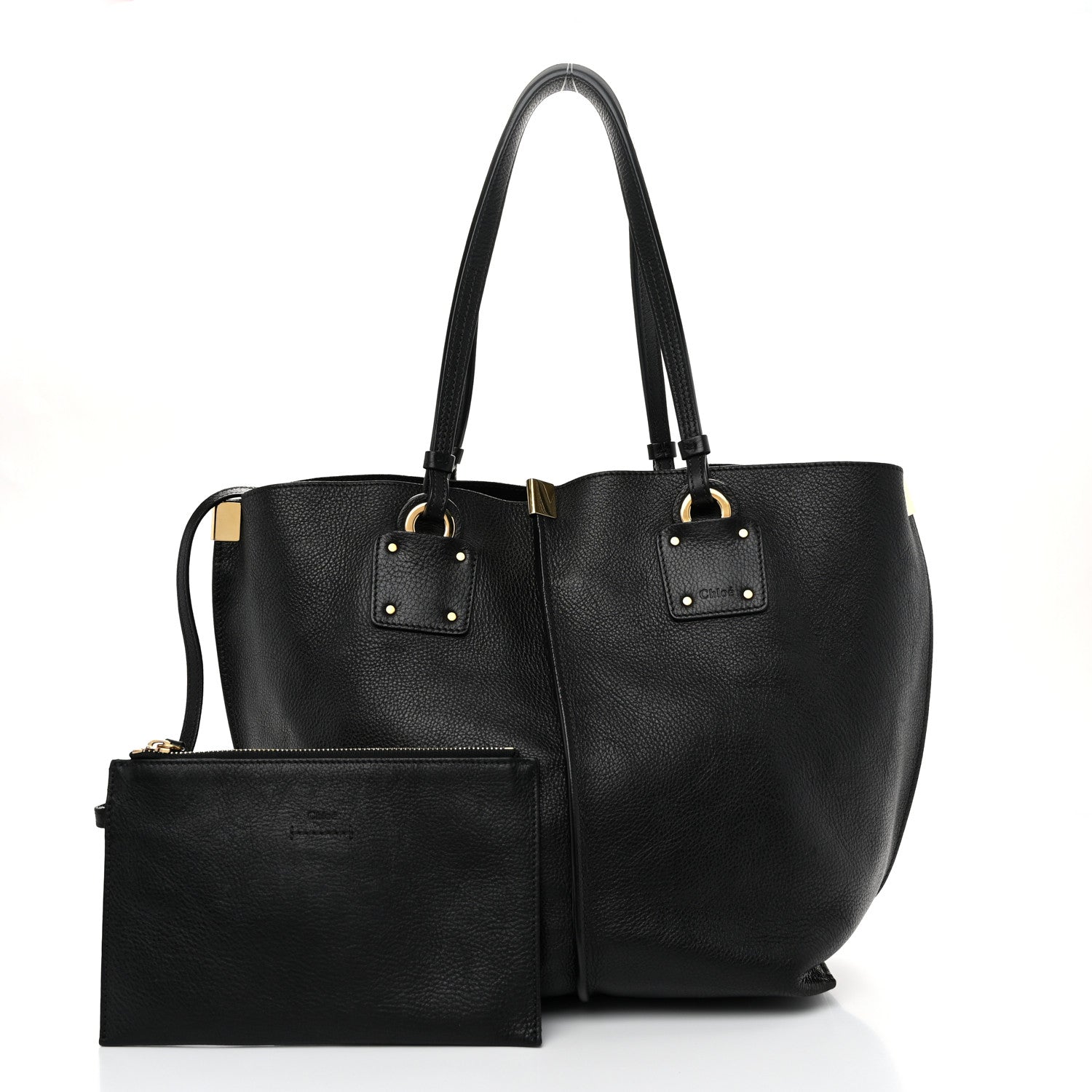 Chloe Smooth Calfskin Medium Vick Tote Black 3 of 12