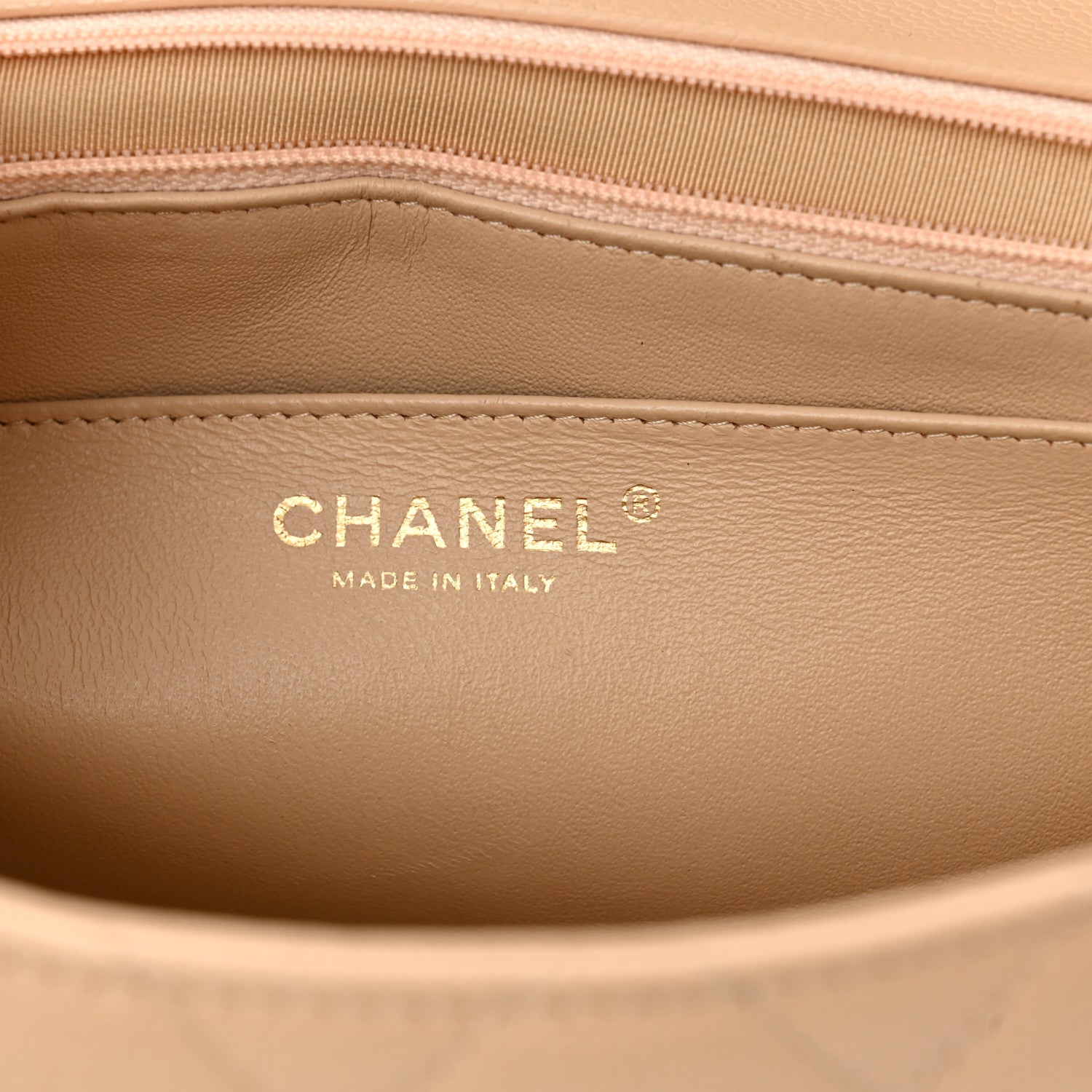Chanel Caviar Quilted Jumbo Single Flap Beige 6 of 10