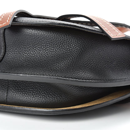 Loewe Grained Calfskin Small Gate Crossbody Bag Pecan Black 8 of 8
