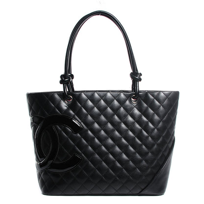 Chanel Calfskin Quilted Large Cambon Tote Black 1 of 7