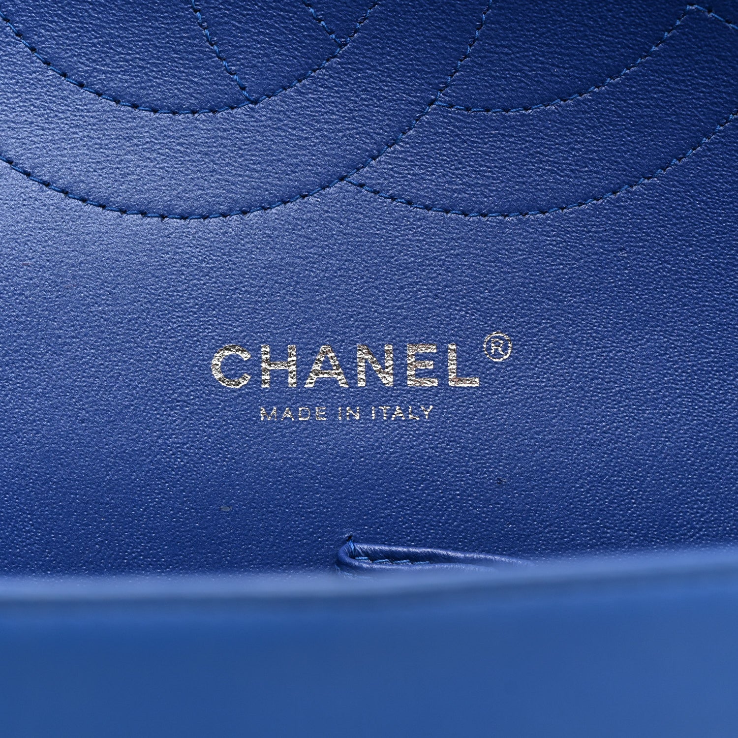 Chanel Patent Calfskin Quilted Jumbo Double Flap Blue 6 of 12