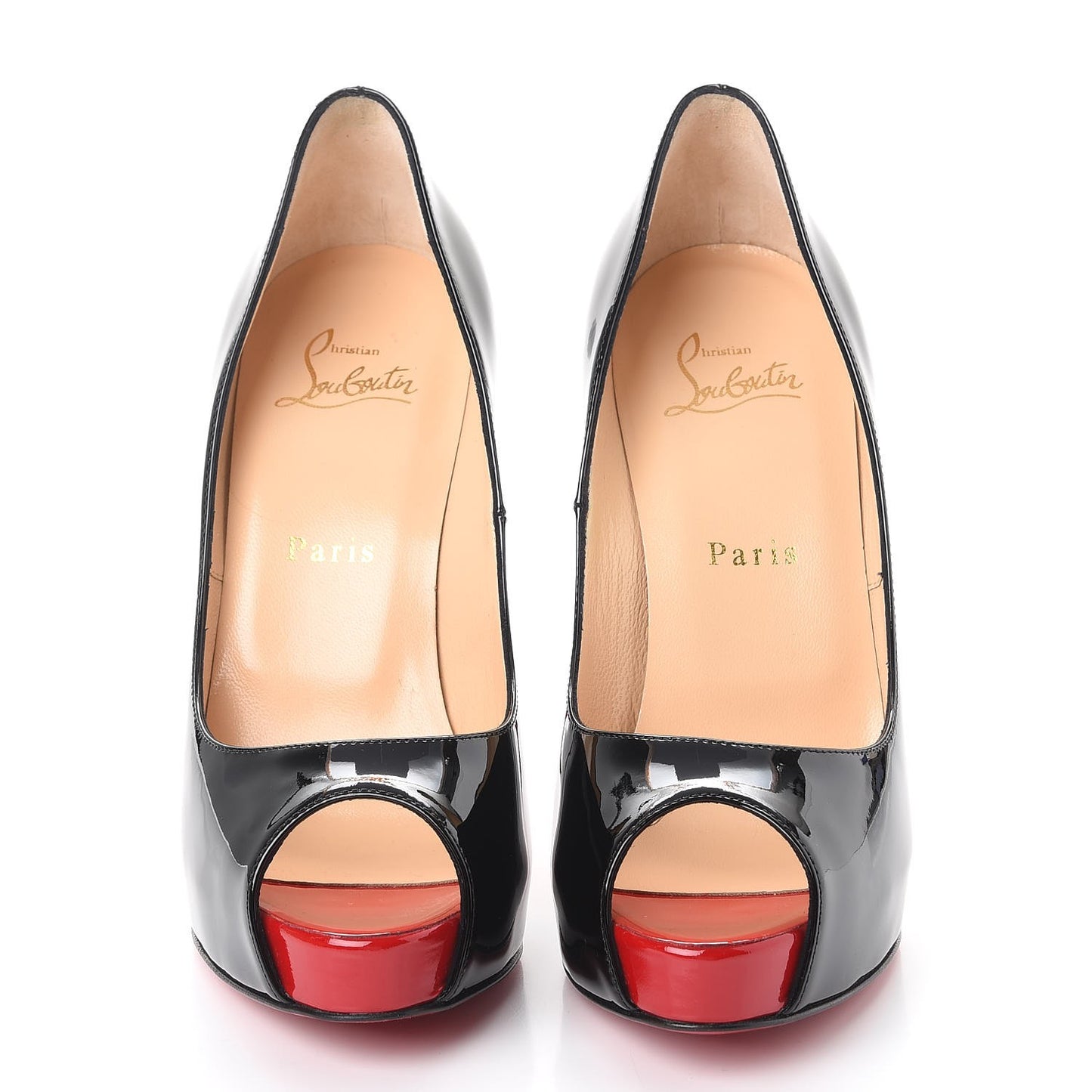 Patent New Very Prive 120 Pumps 37.5 Black Red