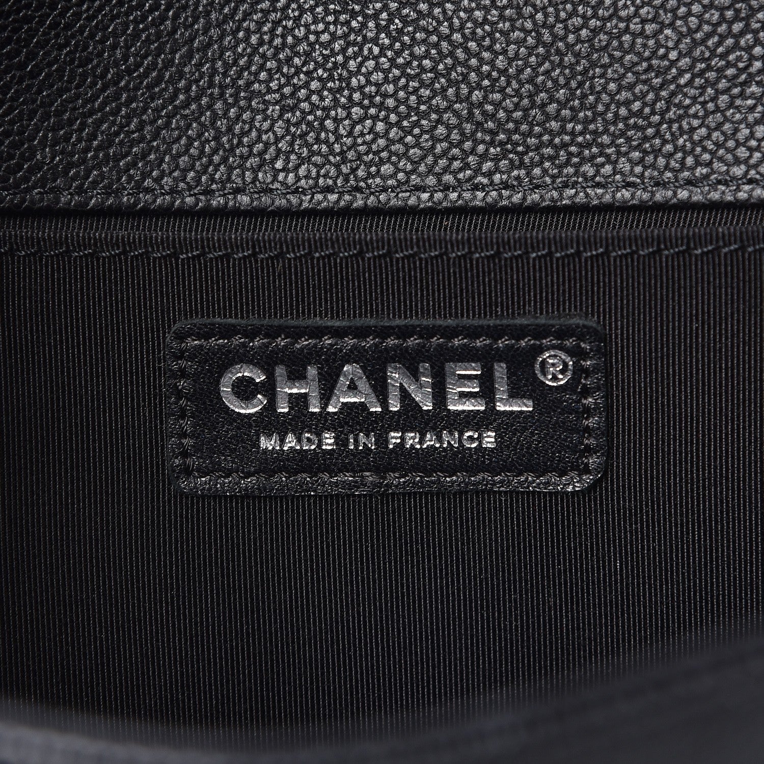 Chanel Caviar Quilted Medium Boy Flap Black 7 of 9